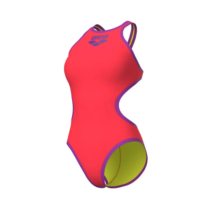 W One Biglogo One Piece bright coral-purple Arena