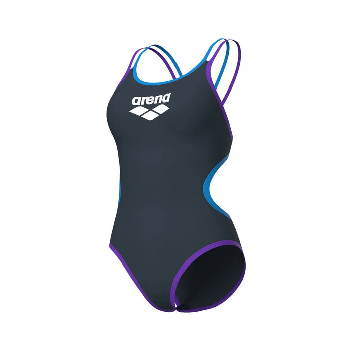 W One Double Cross Back One Piece asphalt-purple Arena