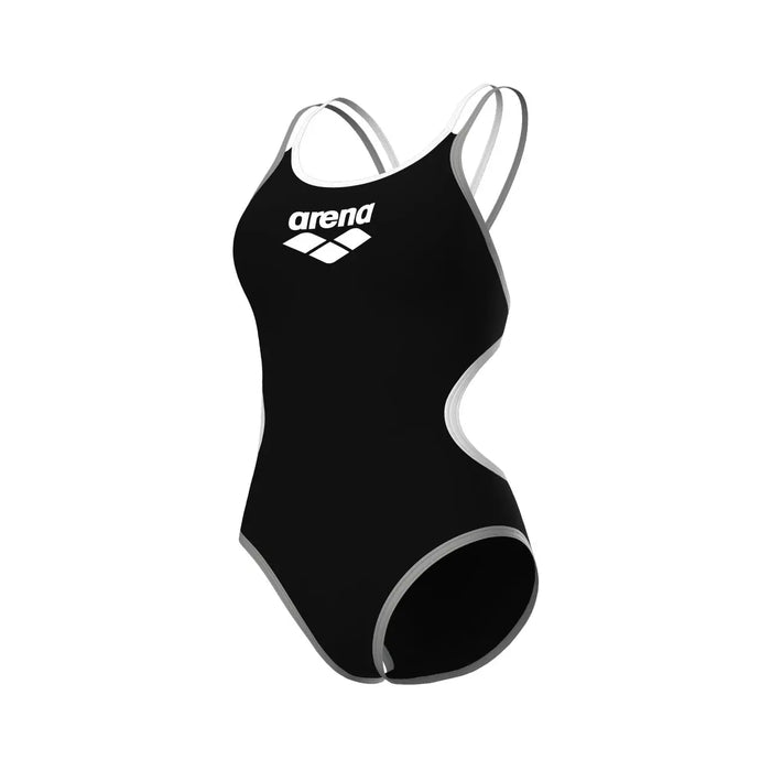 W One Double Cross Back One Piece black-white-silver Arena