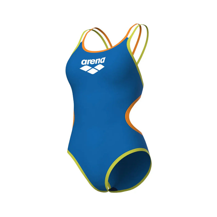 W One Double Cross Back One Piece blue-orange-green Arena