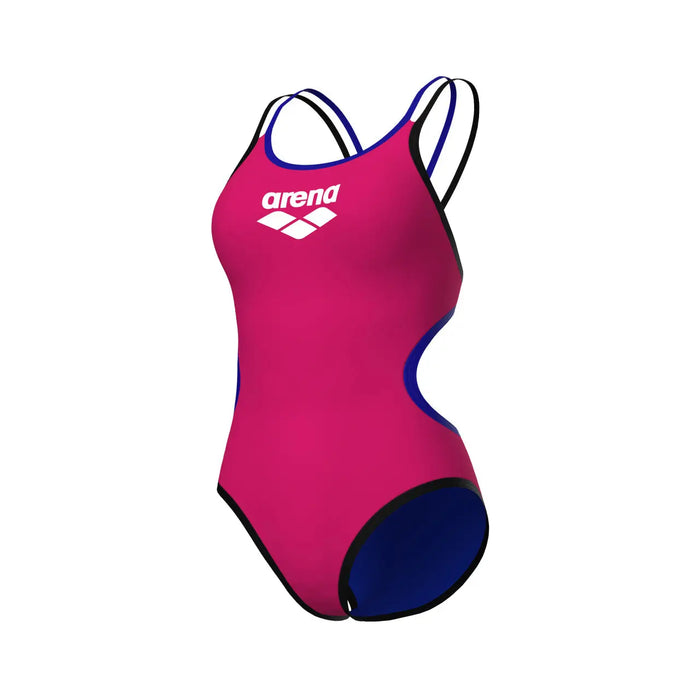 W One Double Cross Back One Piece rose neon-blue-black Arena