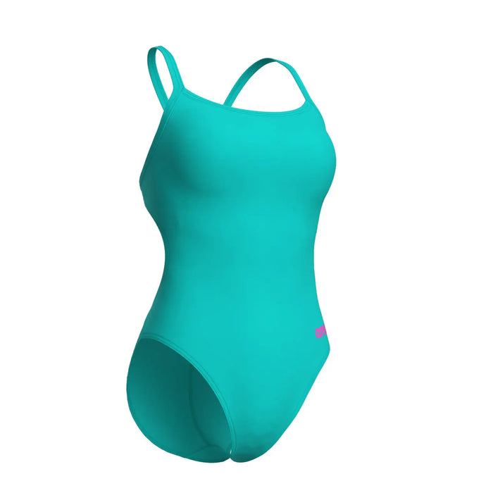 W Team Swimsuit Challenge Solid water-shocking pink Arena