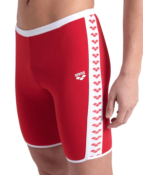 M Icons Swim Jammer Solid red-white Arena