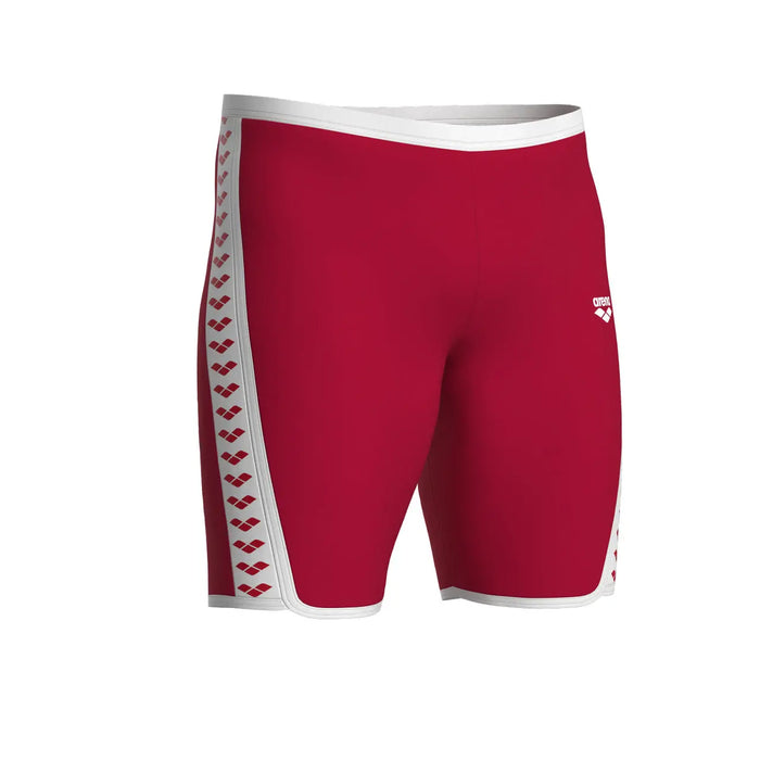 M Icons Swim Jammer Solid red-white Arena