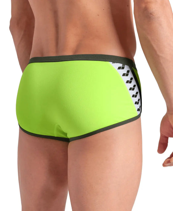 M Icons Swim Low Waist Short Solid artic lime-darksage Arena