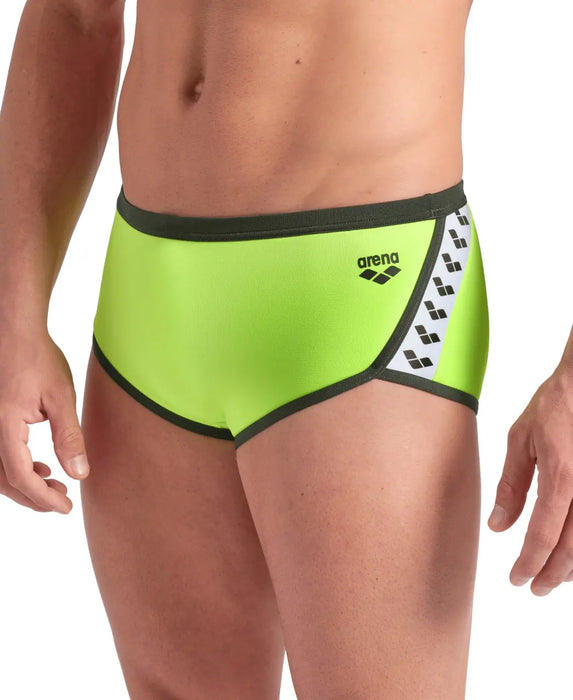 M Icons Swim Low Waist Short Solid artic lime-darksage Arena