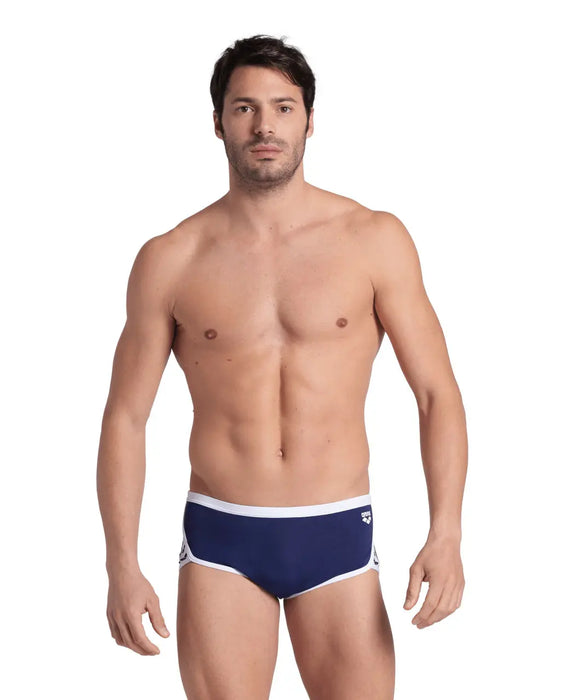 M Icons Swim Low Waist Short Solid navy-white Arena