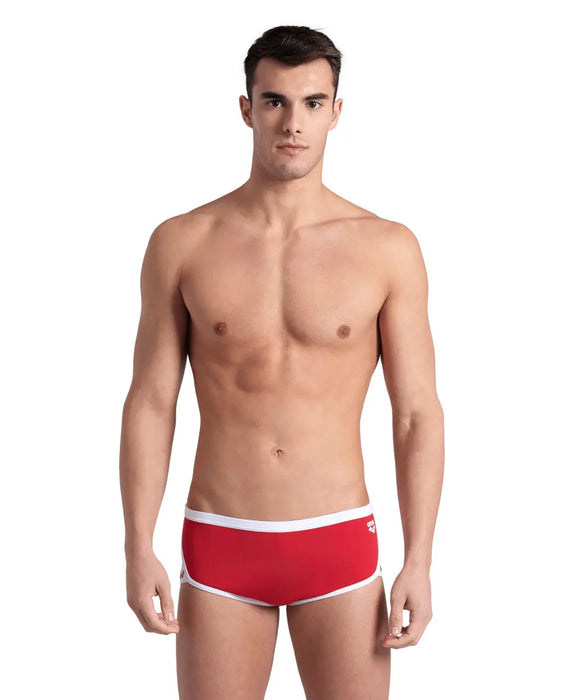 M Icons Swim Low Waist Short Solid red-white Arena