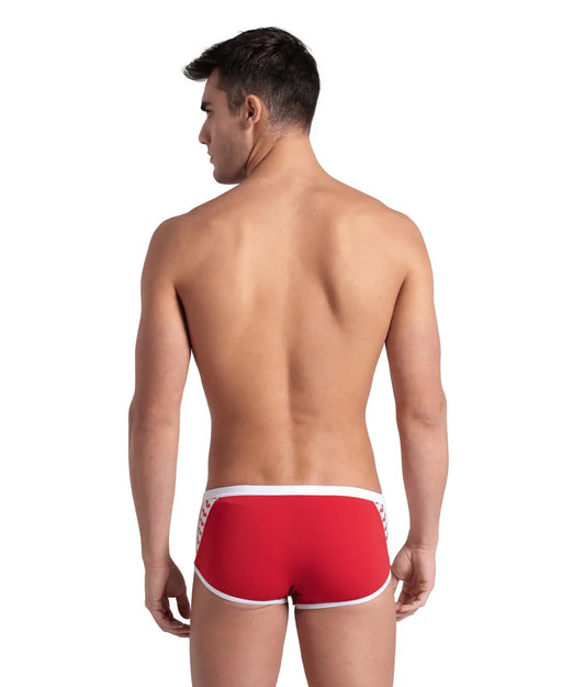 M Icons Swim Low Waist Short Solid red-white Arena