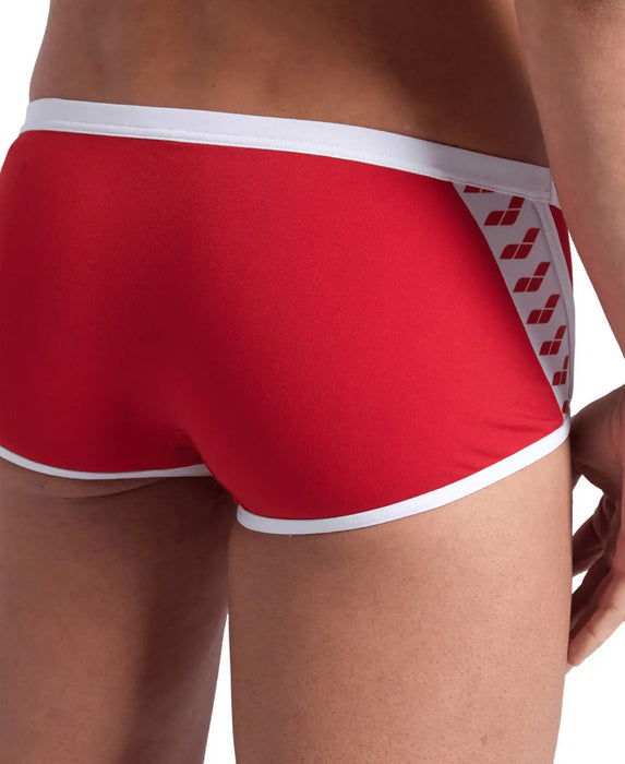 M Icons Swim Low Waist Short Solid red-white Arena