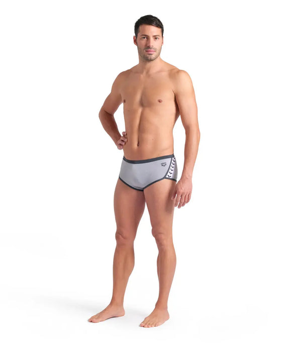 M Icons Swim Low Waist Short Solid sea foam-asphalt Arena