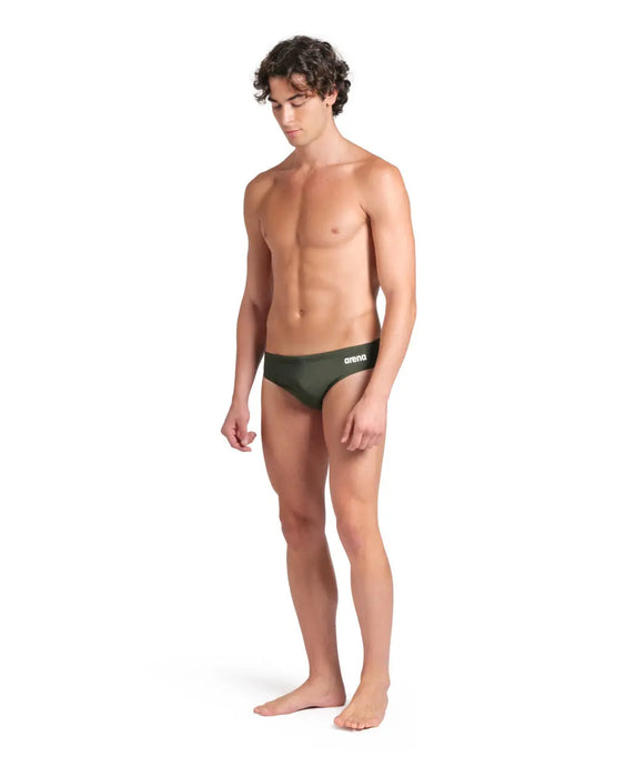 M Team Swim Brief Solid dark sage-white Arena