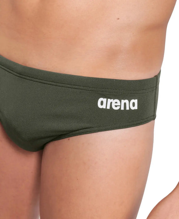 M Team Swim Brief Solid dark sage-white Arena