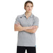 Team Poloshirt Solid Cotton heather-greyr