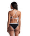 W Icons Bikini Cross Back Solid black-white Arena