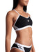 W Icons Bikini Cross Back Solid black-white Arena