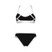 W Icons Bikini Cross Back Solid black-white Arena
