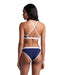 W Icons Bikini Cross Back Solid navy-white Arena