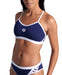 W Icons Bikini Cross Back Solid navy-white Arena