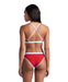 W Icons Bikini Cross Back Solid red-white Arena