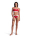 W Icons Bikini Cross Back Solid red-white Arena