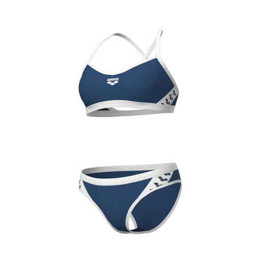 W Icons Bikini Cross Back Solid royal-white Arena