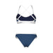 W Icons Bikini Cross Back Solid royal-white Arena
