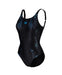 W Imprint Swimsuit U Back B black Arena
