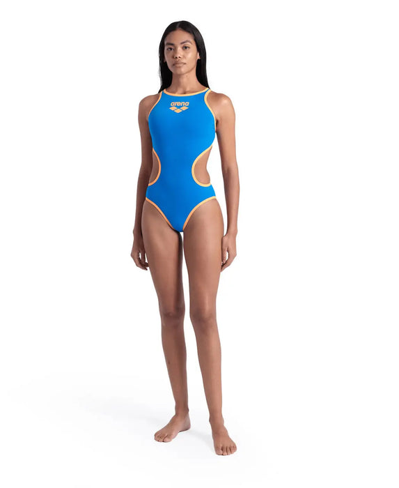 W One Biglogo One Piece blue river-fluo-orange Arena