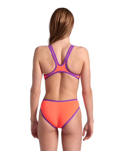 W One Biglogo One Piece bright coral-purple Arena