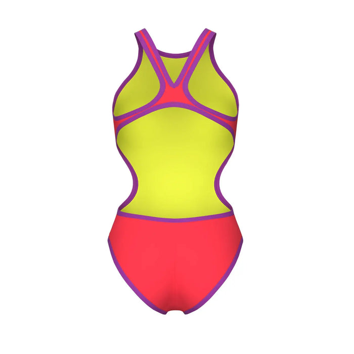 W One Biglogo One Piece bright coral-purple Arena