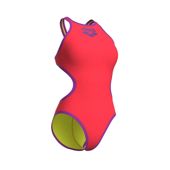 W One Biglogo One Piece bright coral-purple Arena