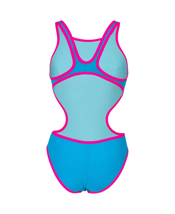 W One Biglogo One Piece turquoise-fluopink Arena