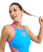 W One Biglogo One Piece turquoise-fluopink Arena