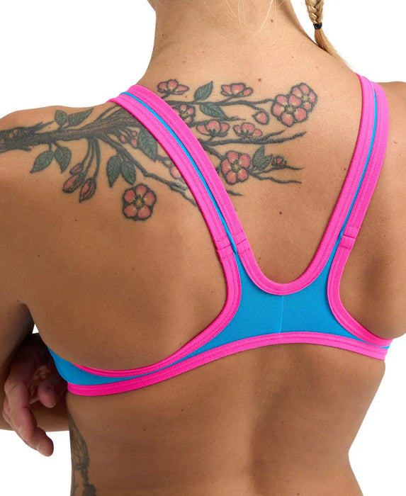 W One Biglogo One Piece turquoise-fluopink Arena