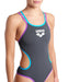 W One Double Cross Back One Piece asphalt-purple Arena