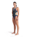 W One Double Cross Back One Piece asphalt-purple Arena