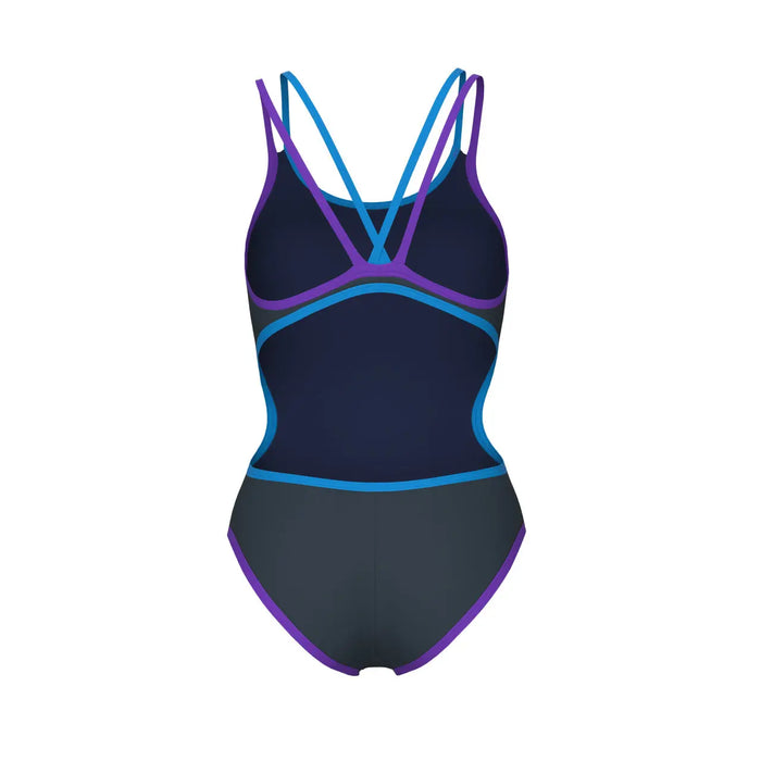 W One Double Cross Back One Piece asphalt-purple Arena