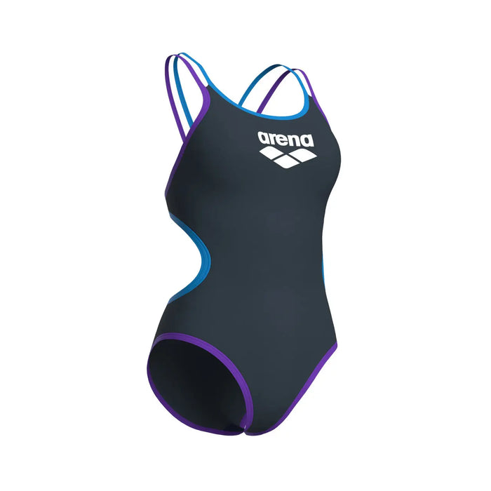 W One Double Cross Back One Piece asphalt-purple Arena