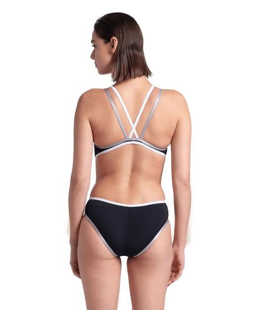 W One Double Cross Back One Piece black-white-silver Arena