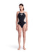 W One Double Cross Back One Piece black-white-silver Arena