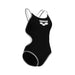 W One Double Cross Back One Piece black-white-silver Arena