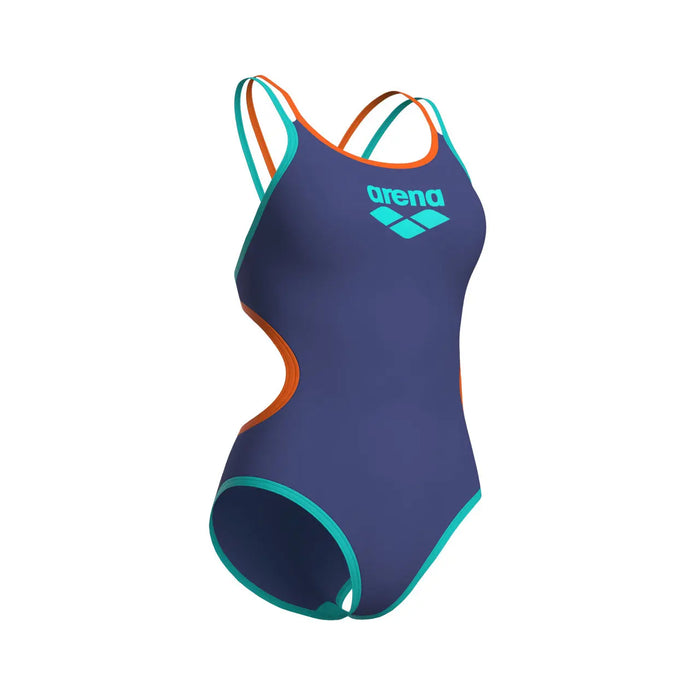 W One Double Cross Back One Piece dusk-water-orange Arena