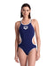 W One Double Cross Back One Piece navy-white-silver Arena