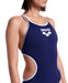 W One Double Cross Back One Piece navy-white-silver Arena
