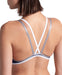 W One Double Cross Back One Piece navy-white-silver Arena