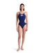 W One Double Cross Back One Piece navy-white-silver Arena