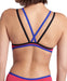 W One Double Cross Back One Piece rose neon-blue-black Arena