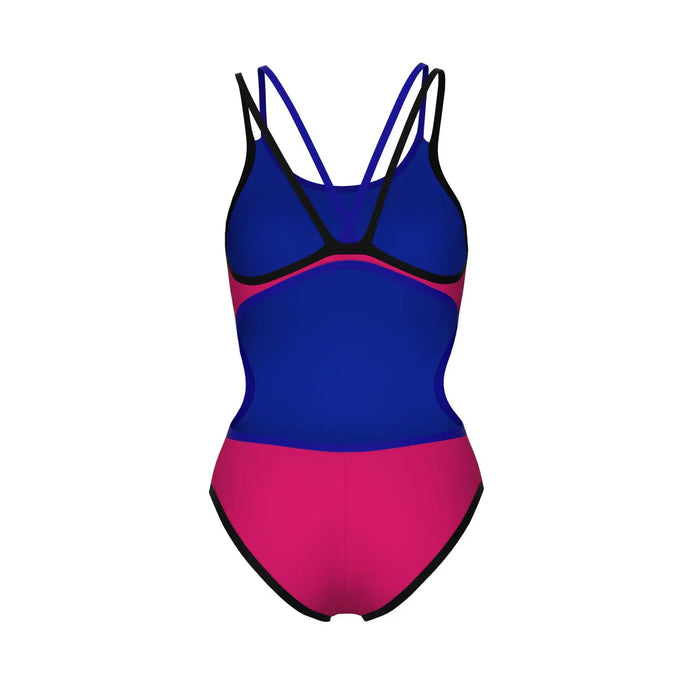 W One Double Cross Back One Piece rose neon-blue-black Arena