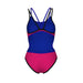 W One Double Cross Back One Piece rose neon-blue-black Arena